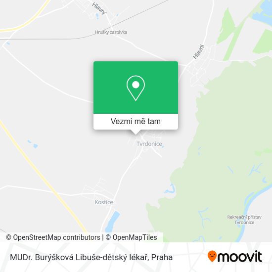 MUDr. Burýšková Libuše-dětský lékař mapa