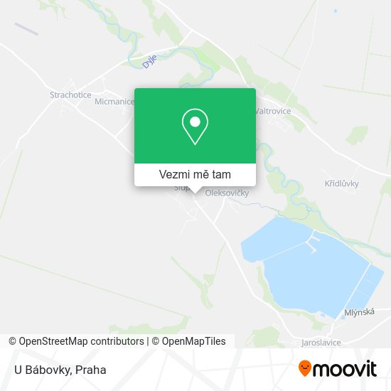 U Bábovky mapa