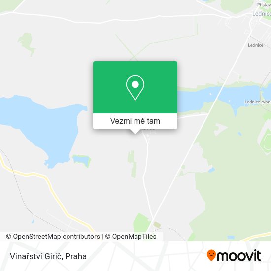 Vinařství Girič mapa
