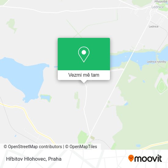 Hřbitov Hlohovec mapa