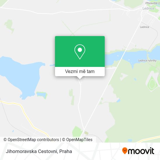 Jihomoravska Cestovni mapa