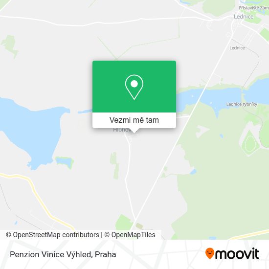 Penzion Vinice Výhled mapa
