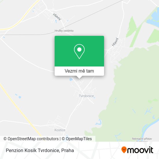 Penzion Kosík Tvrdonice mapa