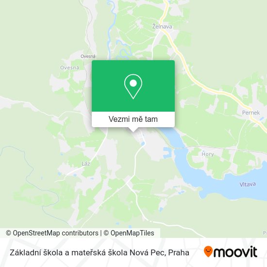 Základní škola a mateřská škola Nová Pec mapa