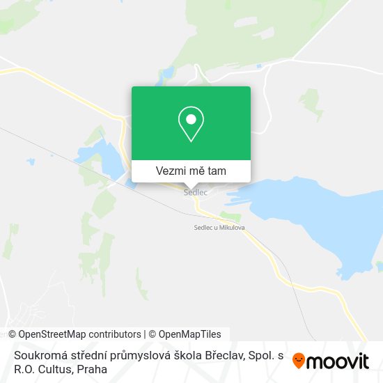 Soukromá střední průmyslová škola Břeclav, Spol. s R.O. Cultus mapa