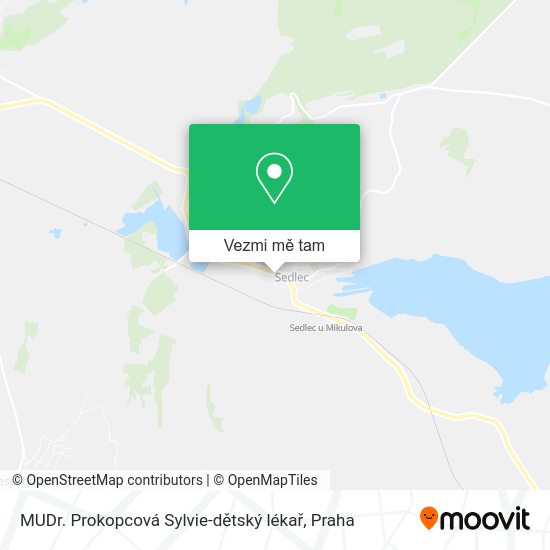 MUDr. Prokopcová Sylvie-dětský lékař mapa