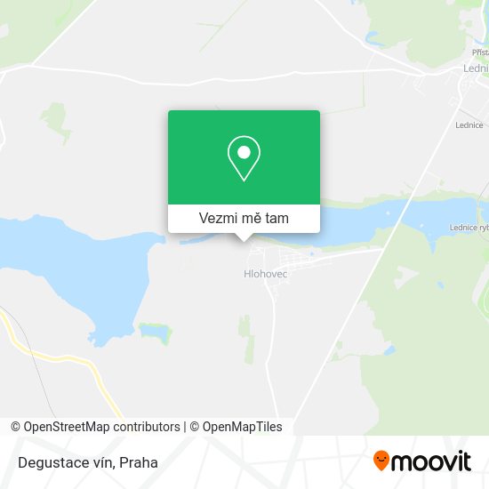 Degustace vín mapa