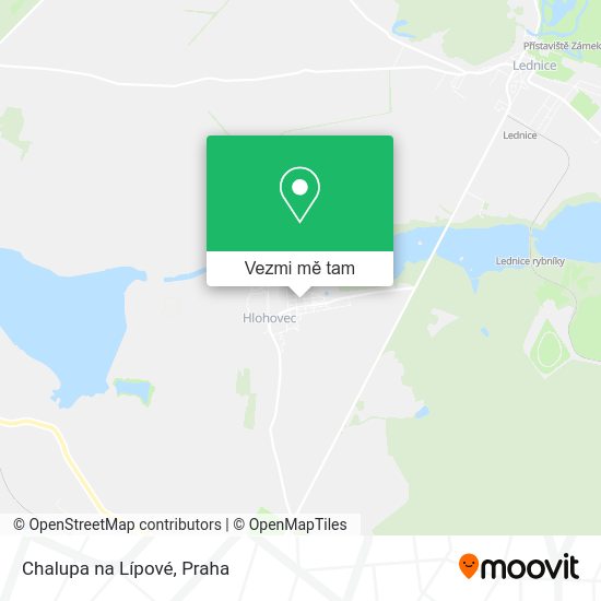 Chalupa na Lípové mapa