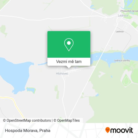 Hospoda Morava mapa