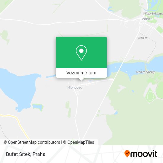 Bufet Sítek mapa