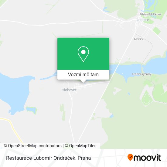 Restaurace-Lubomír Ondráček mapa