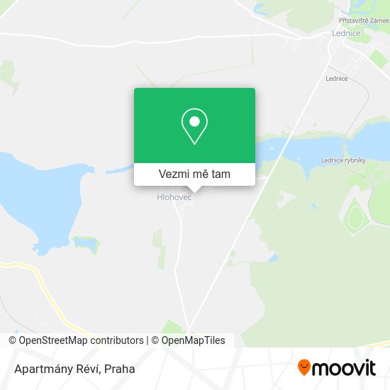 Apartmány Réví mapa