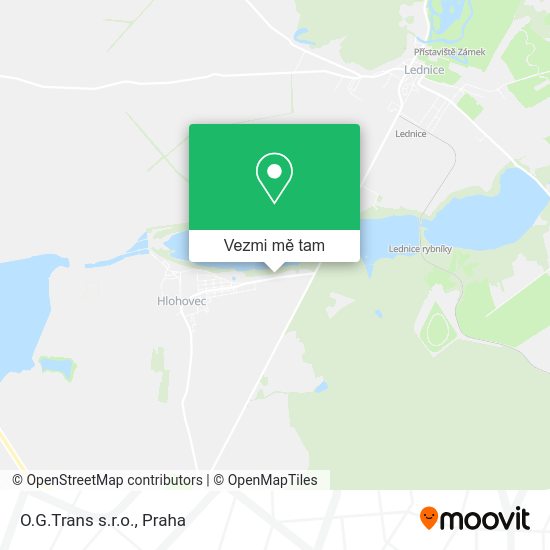 O.G.Trans s.r.o. mapa