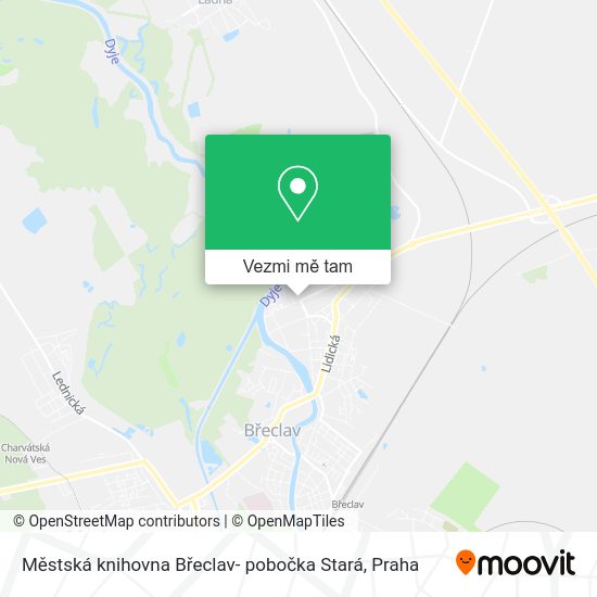 Městská knihovna Břeclav- pobočka Stará mapa