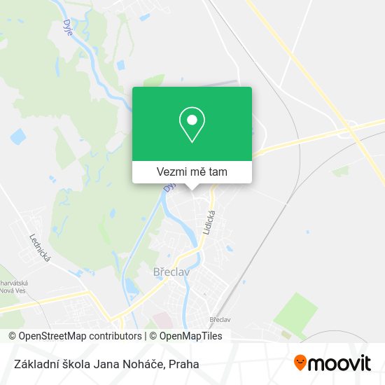 Základní škola Jana Noháče mapa