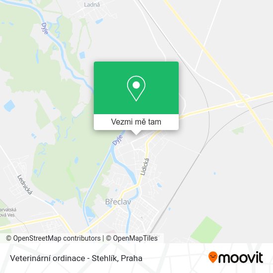 Veterinární ordinace - Stehlík mapa