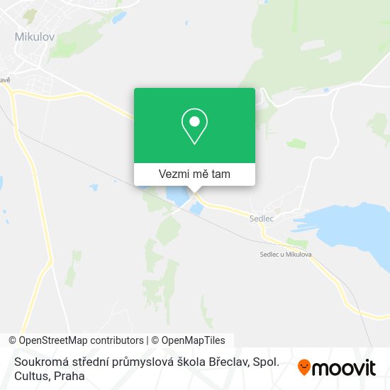 Soukromá střední průmyslová škola Břeclav, Spol. Cultus mapa