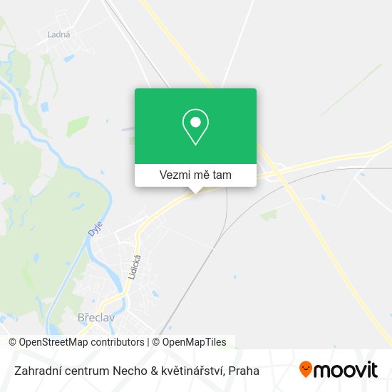 Zahradní centrum Necho & květinářství mapa