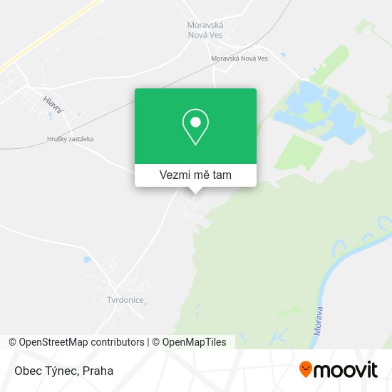 Obec Týnec mapa