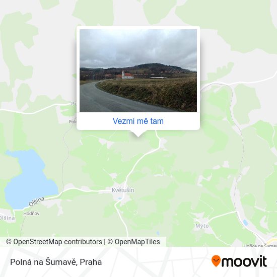 Polná na Šumavě mapa
