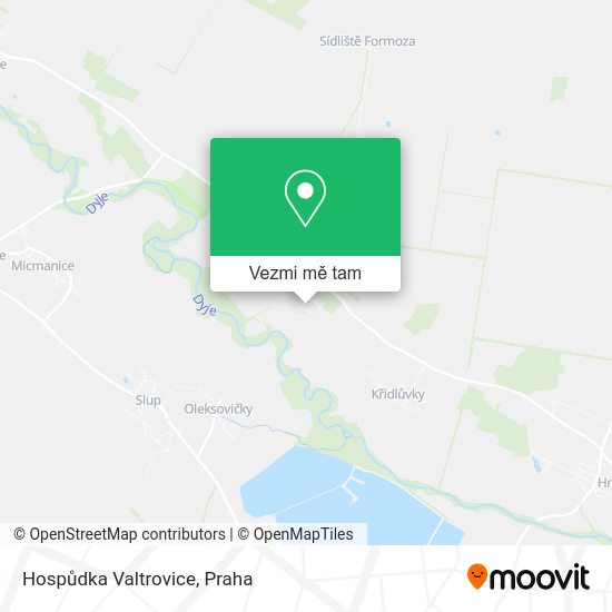 Hospůdka Valtrovice mapa