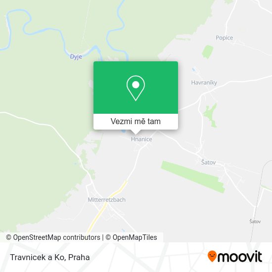Travnicek a Ko mapa