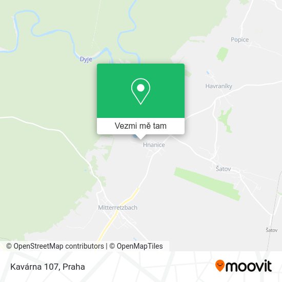 Kavárna 107 mapa