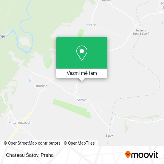 Chateau Šatov mapa