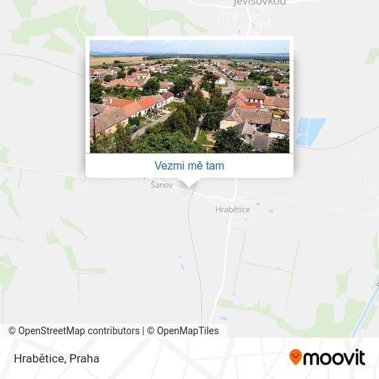 Hrabětice mapa