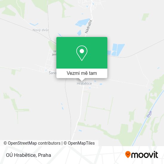 OÚ Hrabětice mapa