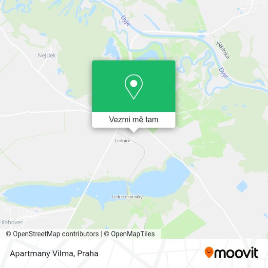 Apartmany Vilma mapa