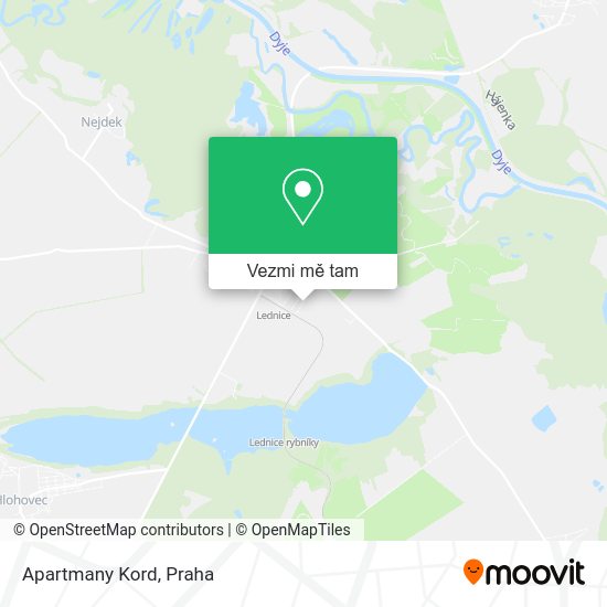 Apartmany Kord mapa