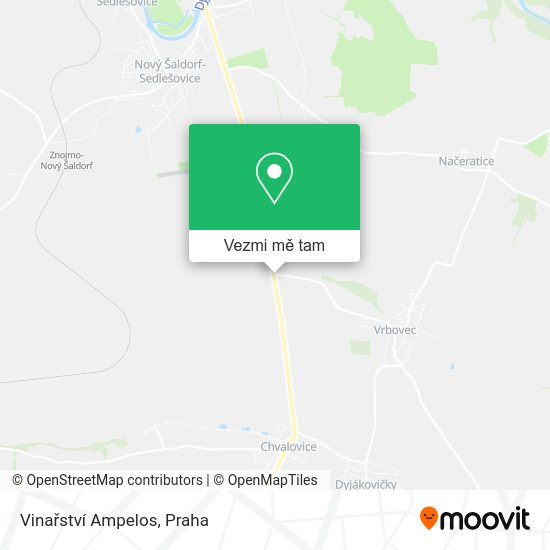 Vinařství Ampelos mapa