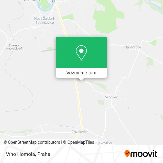 Víno Homola mapa
