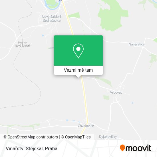 Vinařství Stejskal mapa