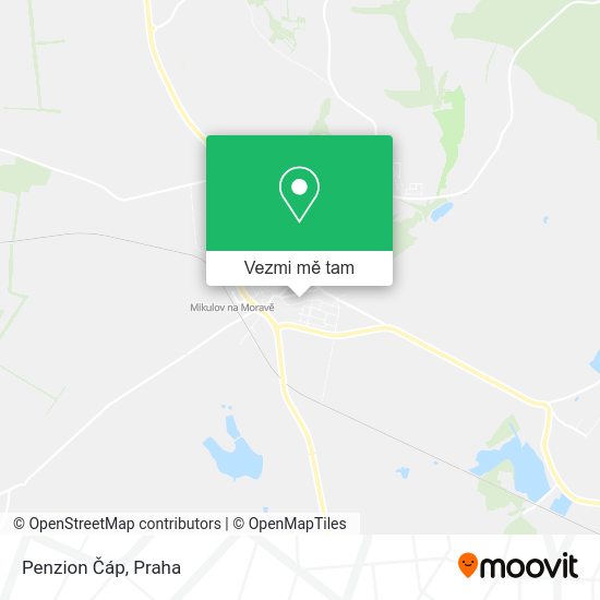 Penzion Čáp mapa