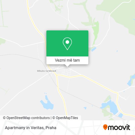Apartmany in Veritas mapa