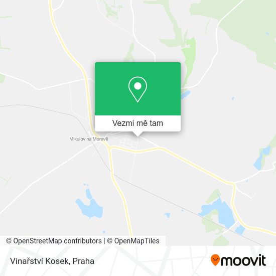 Vinařství Kosek mapa