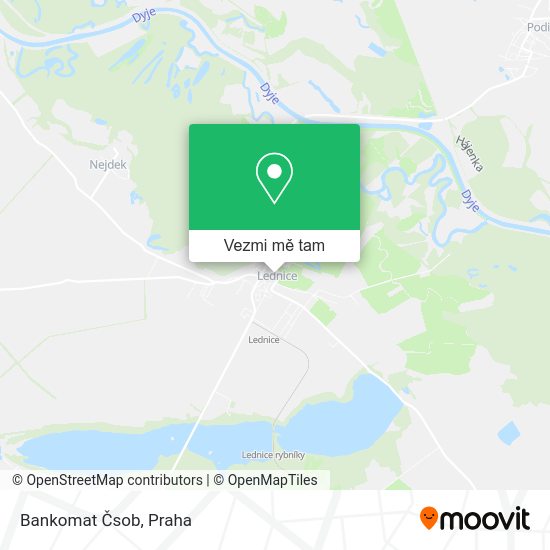 Bankomat Čsob mapa
