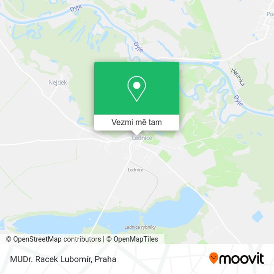 MUDr. Racek Lubomír mapa