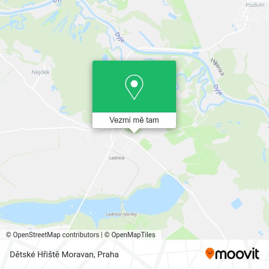 Dětské Hřiště Moravan mapa