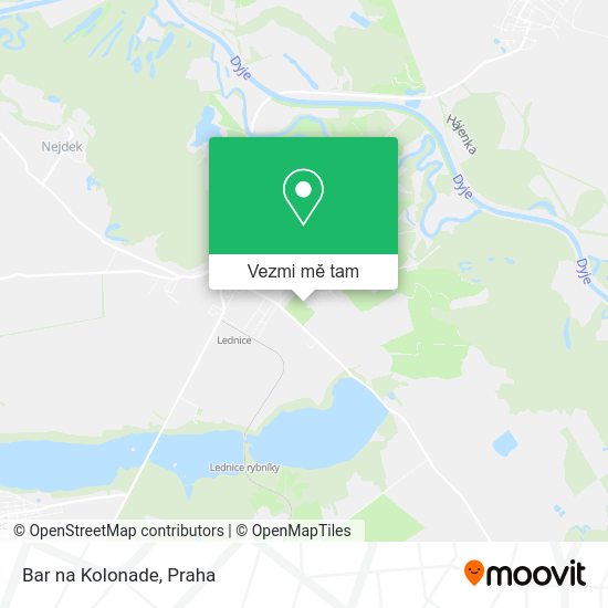 Bar na Kolonade mapa