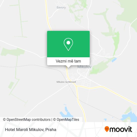 Hotel Maroli Mikulov mapa