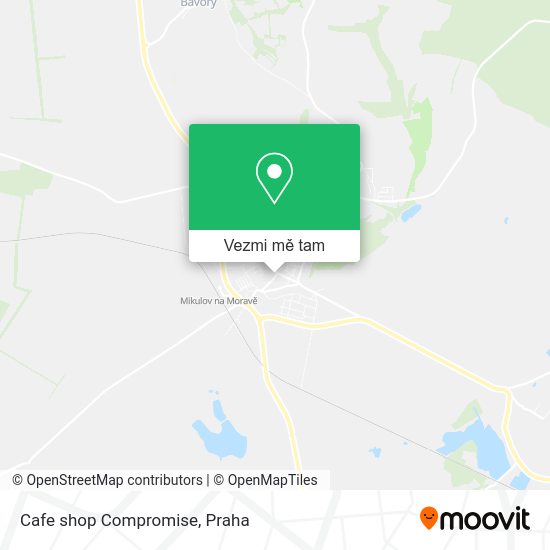 Cafe shop Compromise mapa