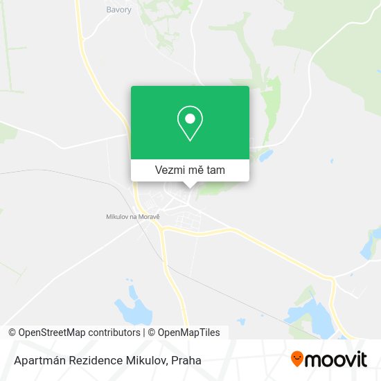 Apartmán Rezidence Mikulov mapa