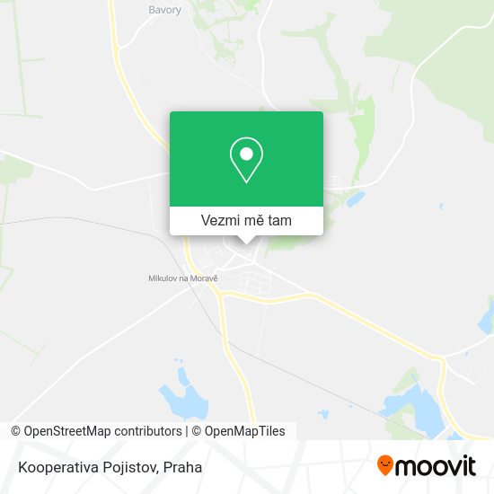 Kooperativa Pojistov mapa