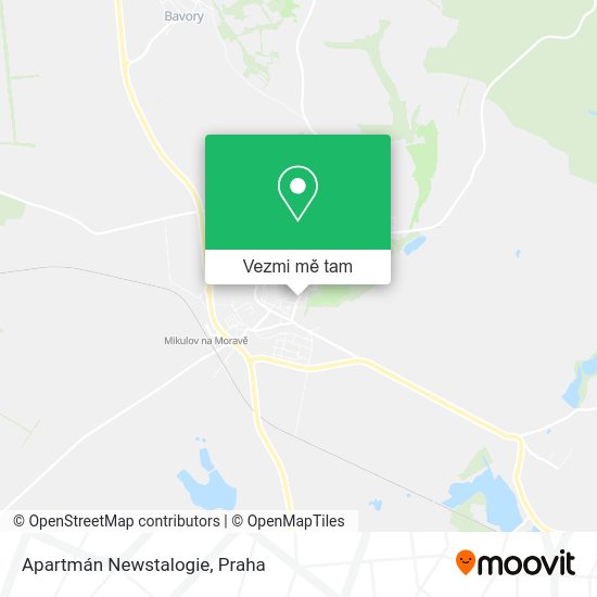 Apartmán Newstalogie mapa