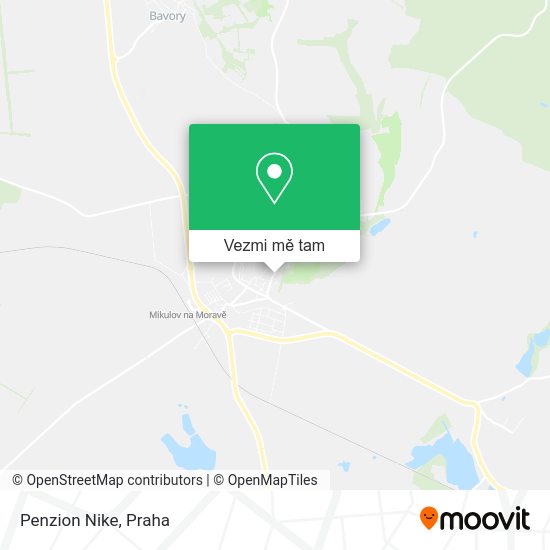 Penzion Nike mapa