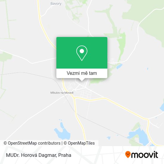 MUDr. Horová Dagmar mapa