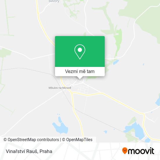 Vinařství Rauš mapa